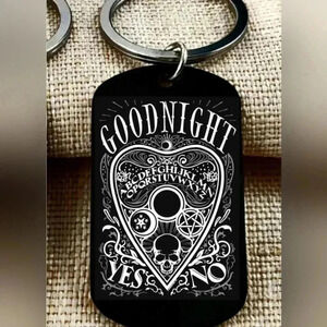 Ouija good night sign hot art keychain